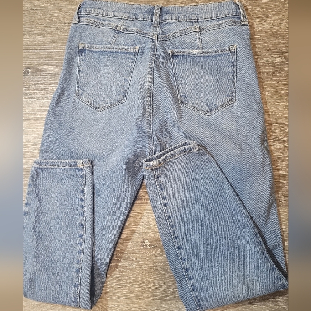 Rachel Roy Straight Size 8 or 29 Women's Distressed Denim Jeans - Picture 4 of 5